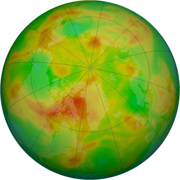 Arctic ozone map for 06 June 1980